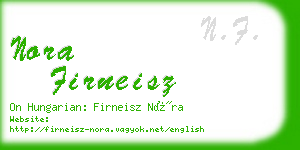 nora firneisz business card